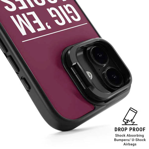 Texas A&M University Gig Em Aggies iPhone 17 Kickstand Case