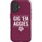 Texas A&M University Gig Em Aggies iPhone 17 Magsafe Impact Case