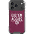 Texas A&M University Gig Em Aggies iPhone 17 Pro Clear Case