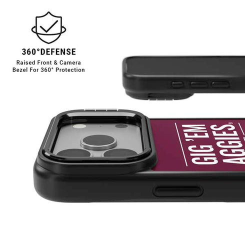 Texas A&M University Gig Em Aggies iPhone 17 Pro Kickstand Case