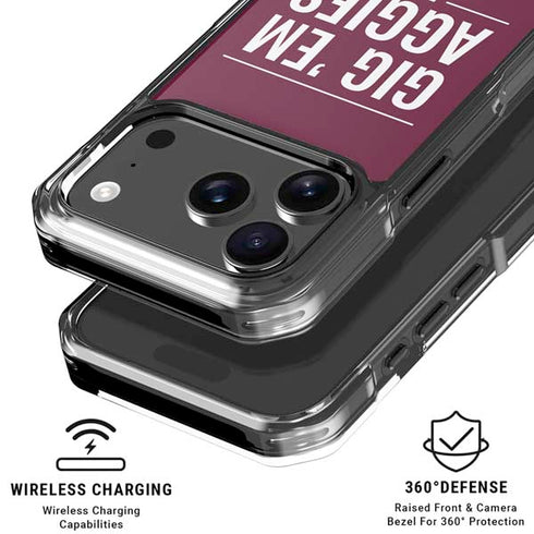 Texas A&M University Gig Em Aggies iPhone 17 Pro MagSafe Case