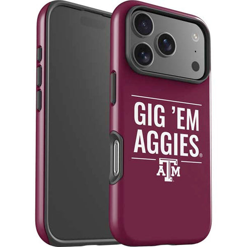 Texas A&M University Gig Em Aggies iPhone 17 Pro Max Impact Case