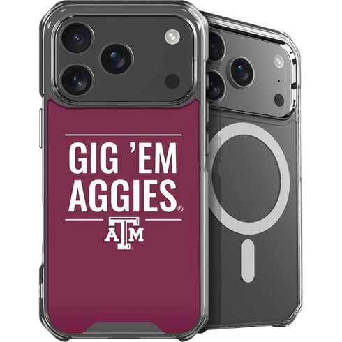 Texas A&M University Gig Em Aggies iPhone 17 Pro Max MagSafe Case