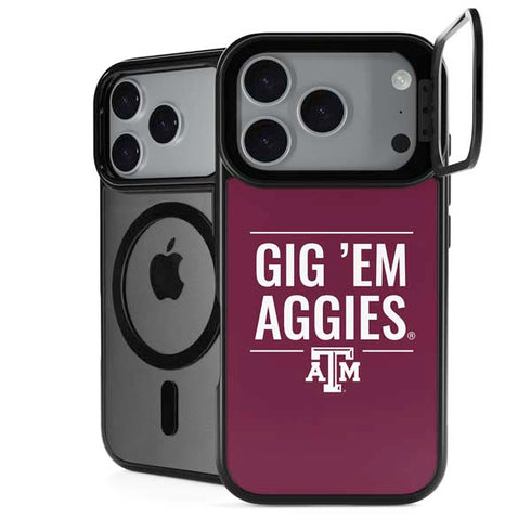 Texas A&M University Gig Em Aggies iPhone 18 Pro Max Kickstand Case