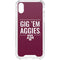 Texas A&M University Gig Em Aggies iPhone XS Clear Case