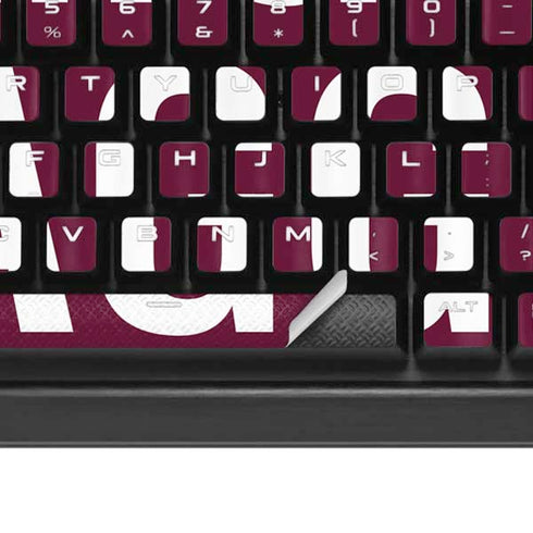 Texas A&M University Gig Em Aggies K95 RGB PLATINUM Mechanical Gaming Keyboard Skin