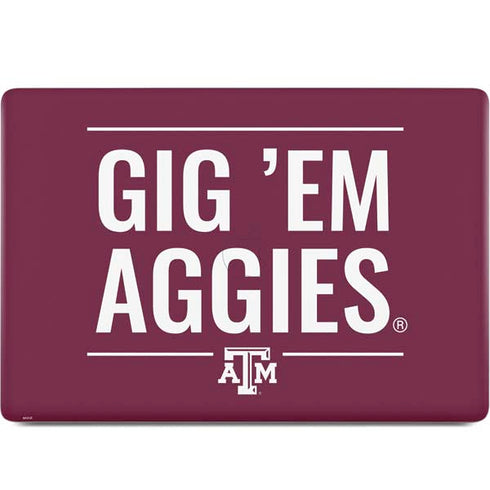 Texas A&M University Gig Em Aggies MacBook Skins