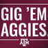 Texas A&M University Gig Em Aggies MacBook Skins