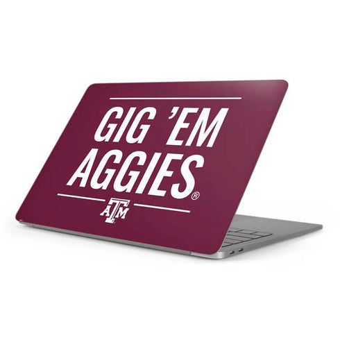 Texas A&M University Gig Em Aggies Apple MacBook Pro 16-inch Skin