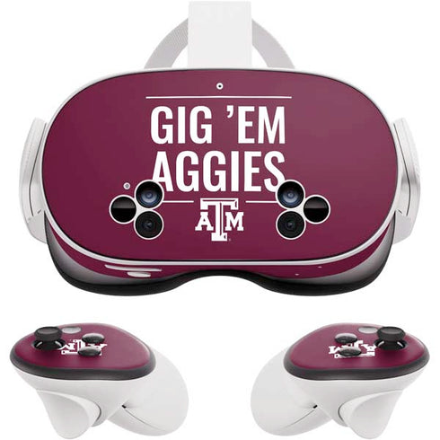 Texas A&M University Gig Em Aggies Meta Quest 3S Skin