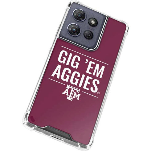 Texas A&M University Gig Em Aggies Moto G Power 5G (2025) Clear Case