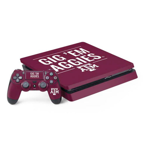 Texas A&M University Gig Em Aggies PlayStation PS4 Skins