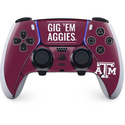 Texas A&M University Gig Em Aggies PlayStation PS5 Skins