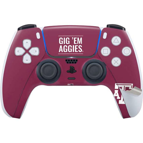 Texas A&M University Gig Em Aggies PS5 Pro Bundle Skin