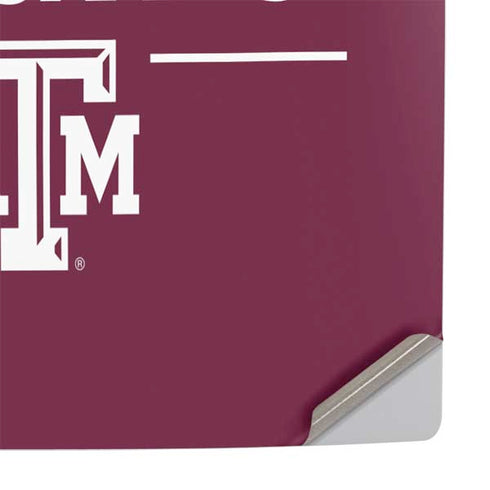 Texas A&M University Gig Em Aggies PS5 Slim Digital Edition Console Skin
