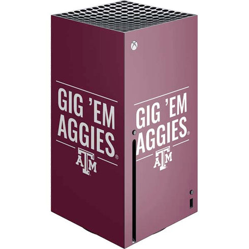 Texas A&M University Gig Em Aggies Xbox Series X Skins