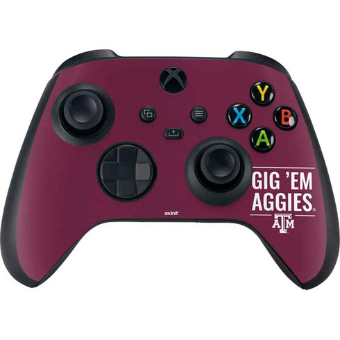 Texas A&M University Gig Em Aggies XBox Series X Digital Edition Bundle Skin