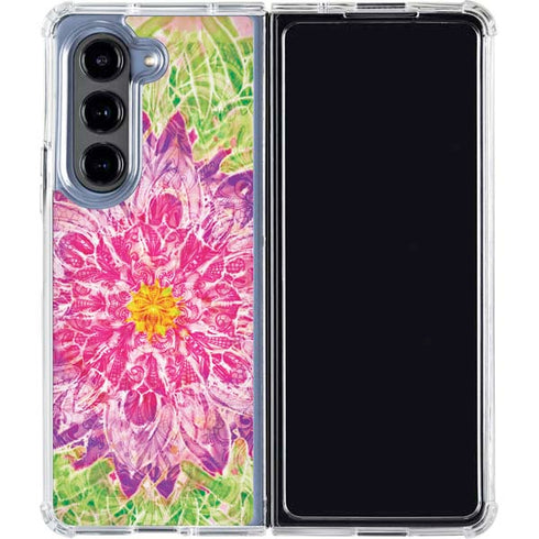 Ginseng Flower Galaxy Z Fold5 5G Clear Case