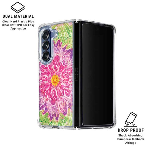 Ginseng Flower Galaxy Z Fold6 Clear Case