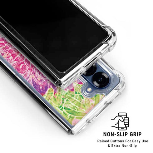 Ginseng Flower Galaxy Z Fold6 Clear Case