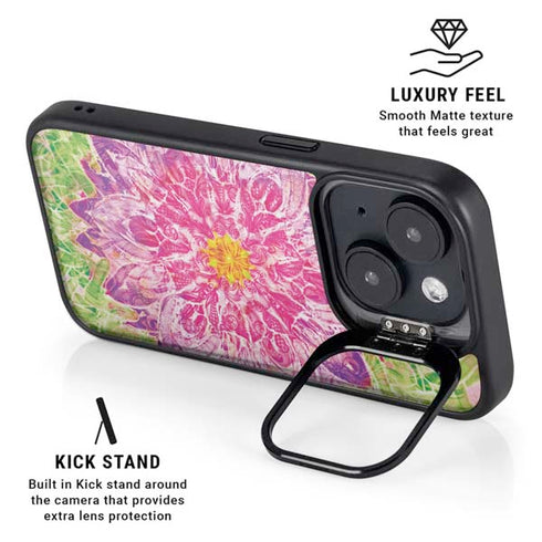 Ginseng Flower iPhone 14 Plus Kickstand Case
