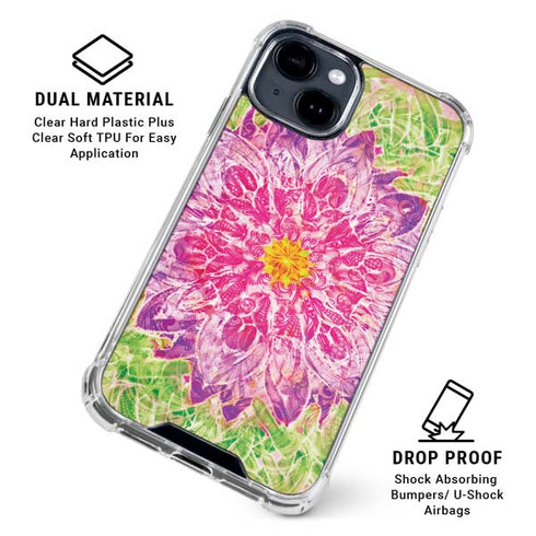 Ginseng Flower iPhone 15 Clear Case