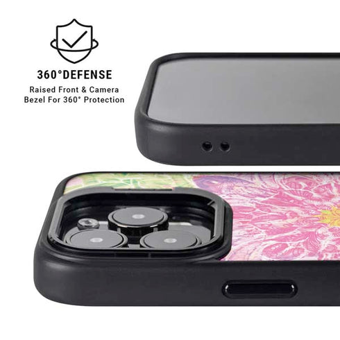 Ginseng Flower iPhone 15 Pro Max Kickstand Case