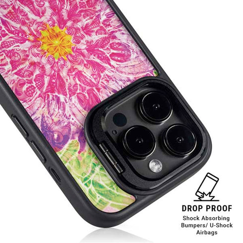 Ginseng Flower iPhone 15 Pro Max Kickstand Case