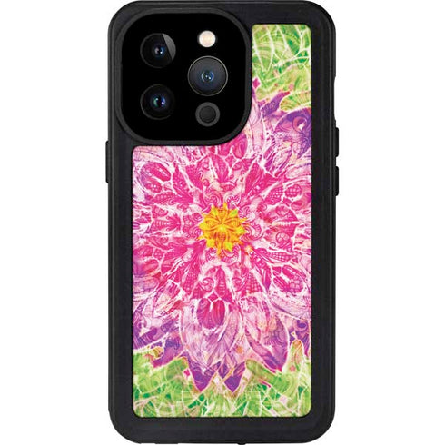 Ginseng Flower iPhone 15 Pro Waterproof Case