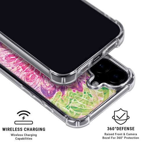 Ginseng Flower iPhone 16 Plus Clear Case