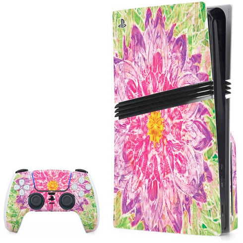 Ginseng Flower PS5 Pro Disk Bundle Skin