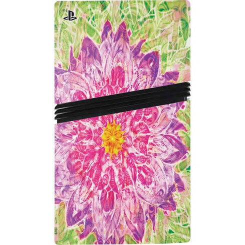 Ginseng Flower PS5 Pro Disk Console Skin