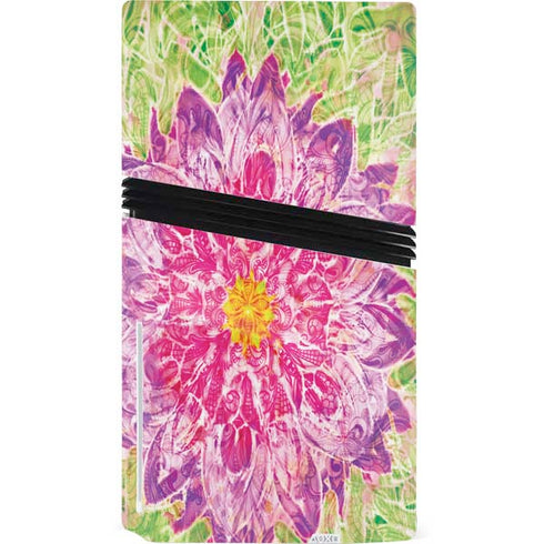 Ginseng Flower PS5 Pro Disk Console Skin