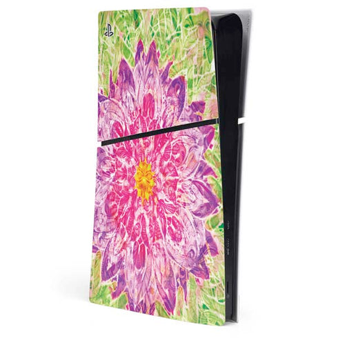 Ginseng Flower PS5 Slim Digital Edition Console Skin