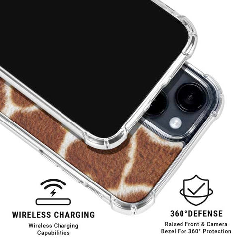 Giraffe iPhone 15 Clear Case
