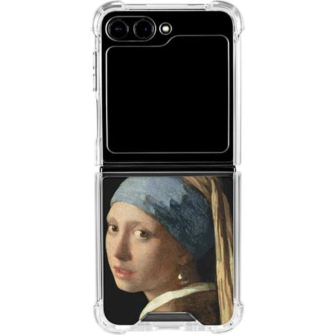 Johannes Vermeer Girl with a Pearl Earring Galaxy Z Flip6 Clear Case