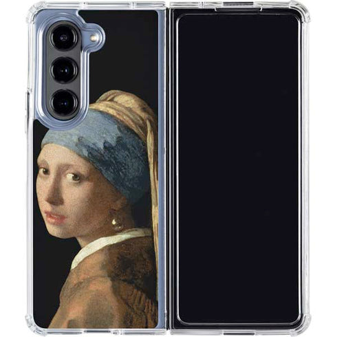 Johannes Vermeer Girl with a Pearl Earring Galaxy Z Fold5 5G Clear Case