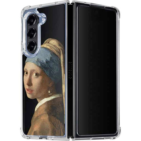 Johannes Vermeer Girl with a Pearl Earring Galaxy Z Fold5 5G Clear Case
