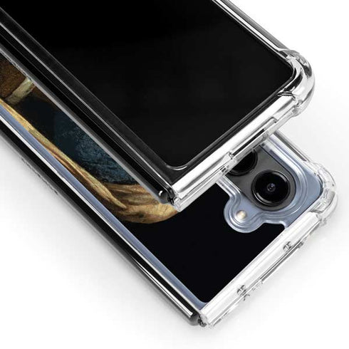 Johannes Vermeer Girl with a Pearl Earring Galaxy Z Fold5 5G Clear Case