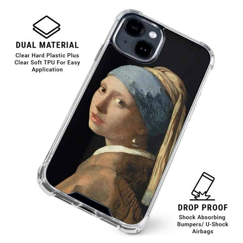 Johannes Vermeer Girl with a Pearl Earring iPhone 15 Clear Case