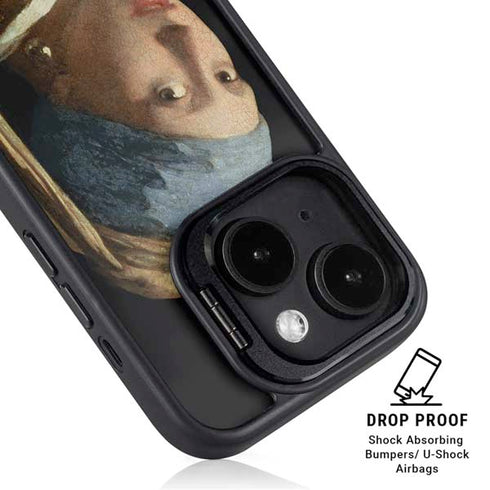 Johannes Vermeer Girl with a Pearl Earring iPhone 15 Kickstand Case
