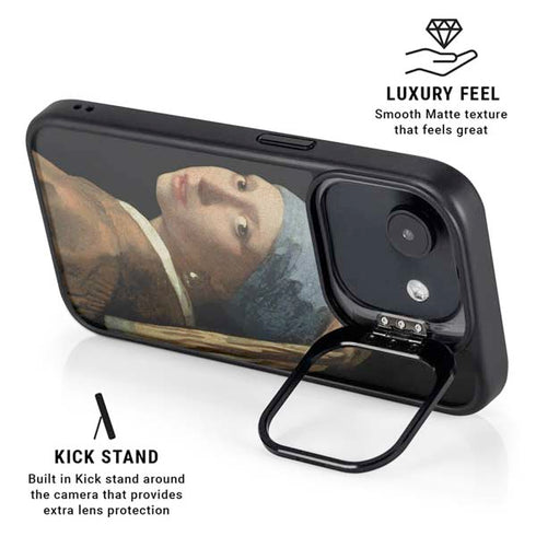 Johannes Vermeer Girl with a Pearl Earring iPhone 16e Kickstand Case