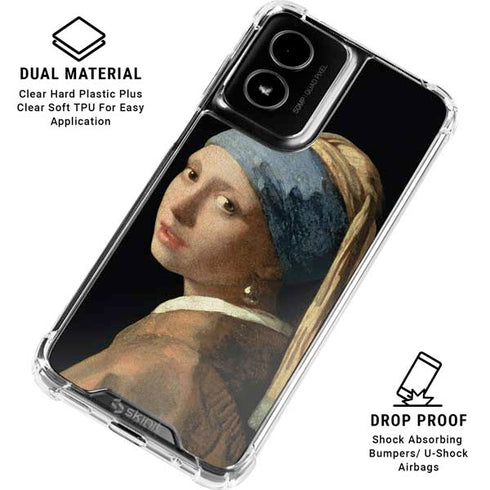 Johannes Vermeer Girl with a Pearl Earring Moto G Power 5G (2024) Clear Case