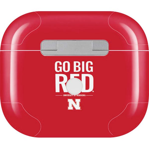 University of Nebraska Go Big Red Apple AirPods (3rd Gen 2021) Skin