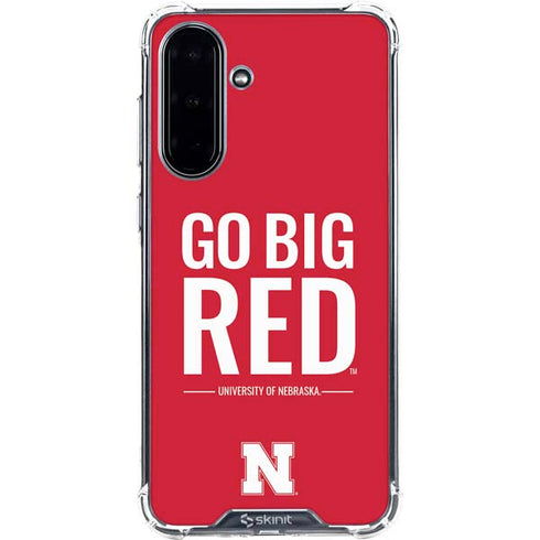 University of Nebraska Go Big Red Galaxy A36 5G Clear Case