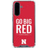 University of Nebraska Go Big Red Galaxy A36 5G Clear Case