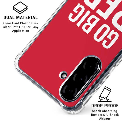 University of Nebraska Go Big Red Galaxy A36 5G Clear Case