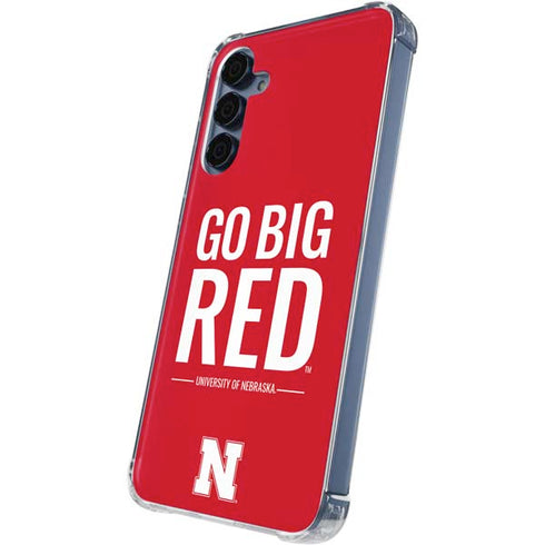 University of Nebraska Go Big Red Galaxy A55 5G Clear Case