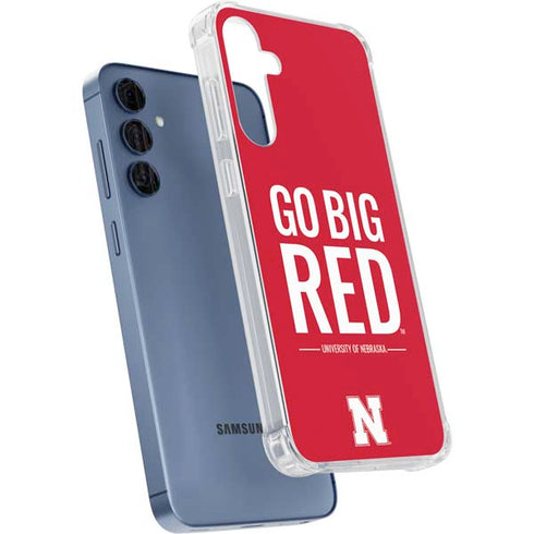 University of Nebraska Go Big Red Galaxy A55 5G Clear Case
