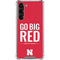 University of Nebraska Go Big Red Galaxy S24 FE Clear Case